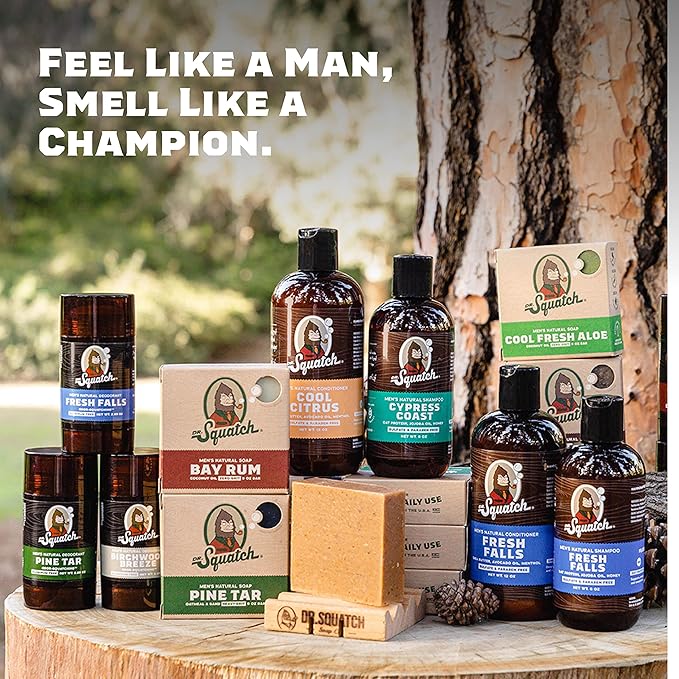 Dr. Squatch Natural Cologne for Men - Scent-Lock Technology and Sustainably-Sourced Ingredients - Woodland Pine Cologne (1.7 fl oz)