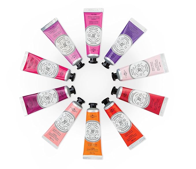 La Chatelaine 20% Shea Butter Hand Cream Travel Size, Organic Argan Oil, Moisturizing, Nourishing, Repairing, Extra-Rich Hand Lotion, Made in France, Paraben Free, 1 oz / 30ml (Rose Blossom)